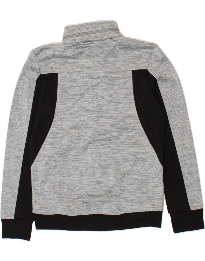 FILA Herren-Trainingsanzug-Oberteil, Jacke, klein, graues Farbblock-Polyester