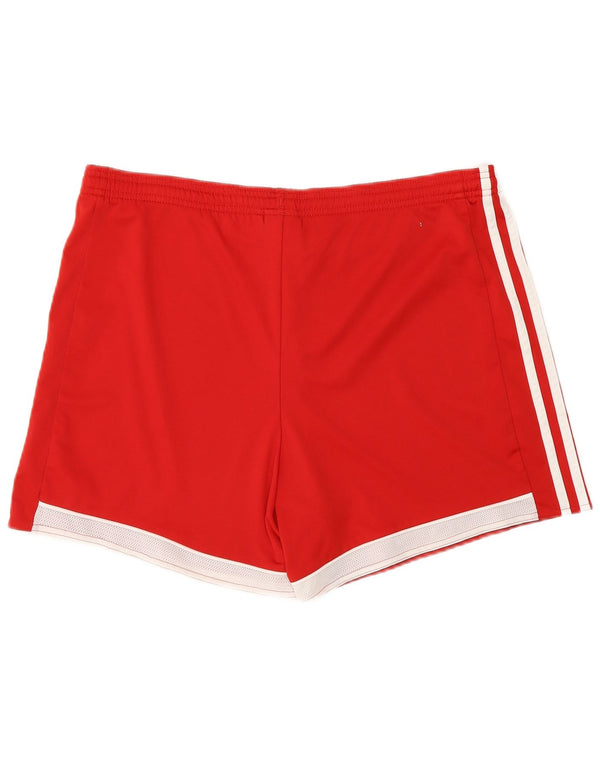 Adidas Damen Climacool Sport Shorts UK 12/14 Mittelroter Farbblock