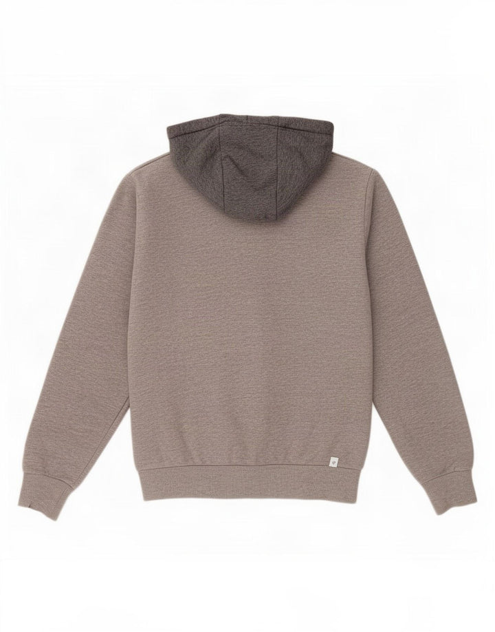 Ellesse Herren-Kapuzenpullover aus mittelgrauer Baumwolle
