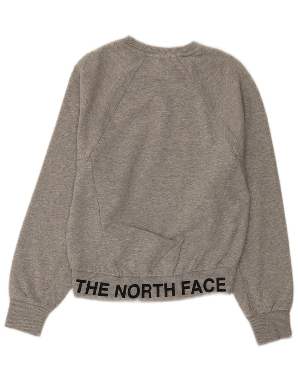 The North Face Womens Loose Fit Sweatshirt Pullover UK 6 XS Grau meliert