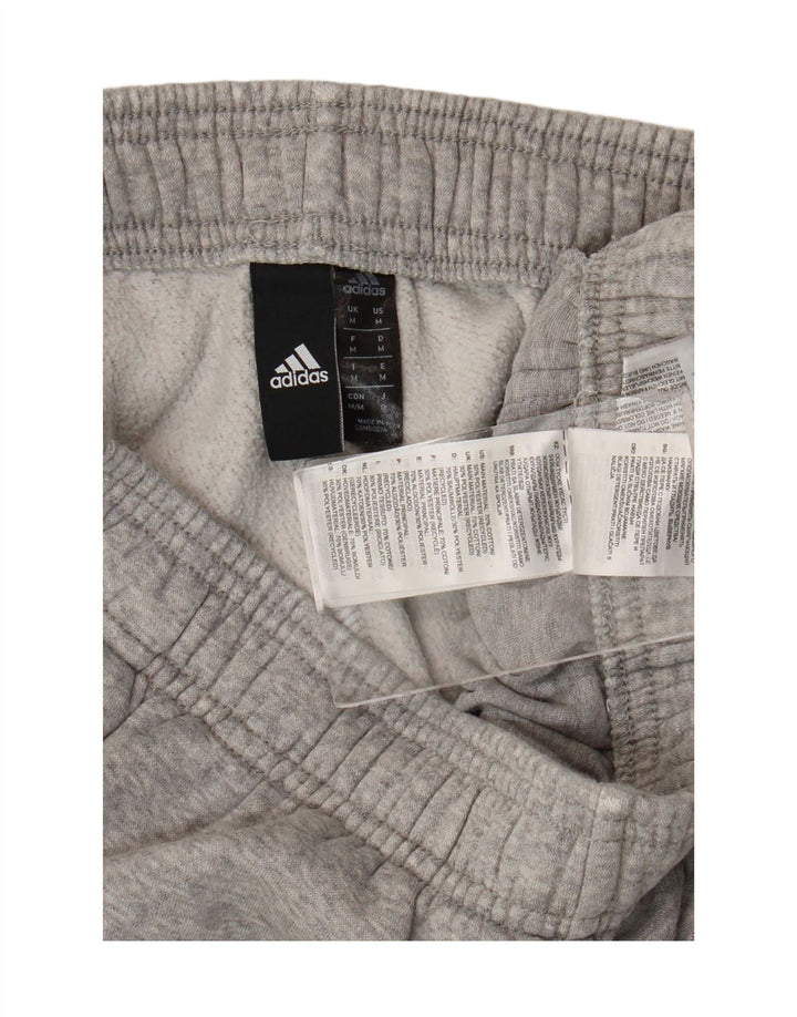 Adidas Herren-Trainingshose, Jogginghose, mittelgrau gefleckte Baumwolle