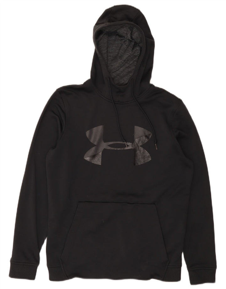 Under Armour Herren Cold Gear Graphic Hoodie Pullover Small Schwarz Polyester