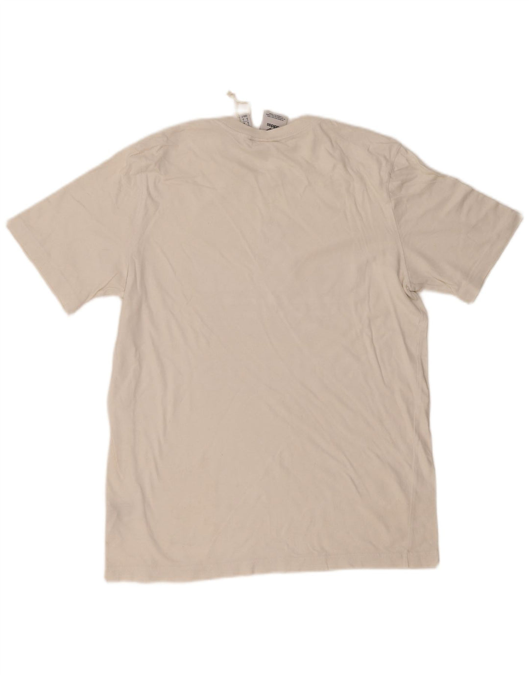 Adidas Herren Grafik-T-Shirt-Oberteil aus mittelweißer Baumwolle