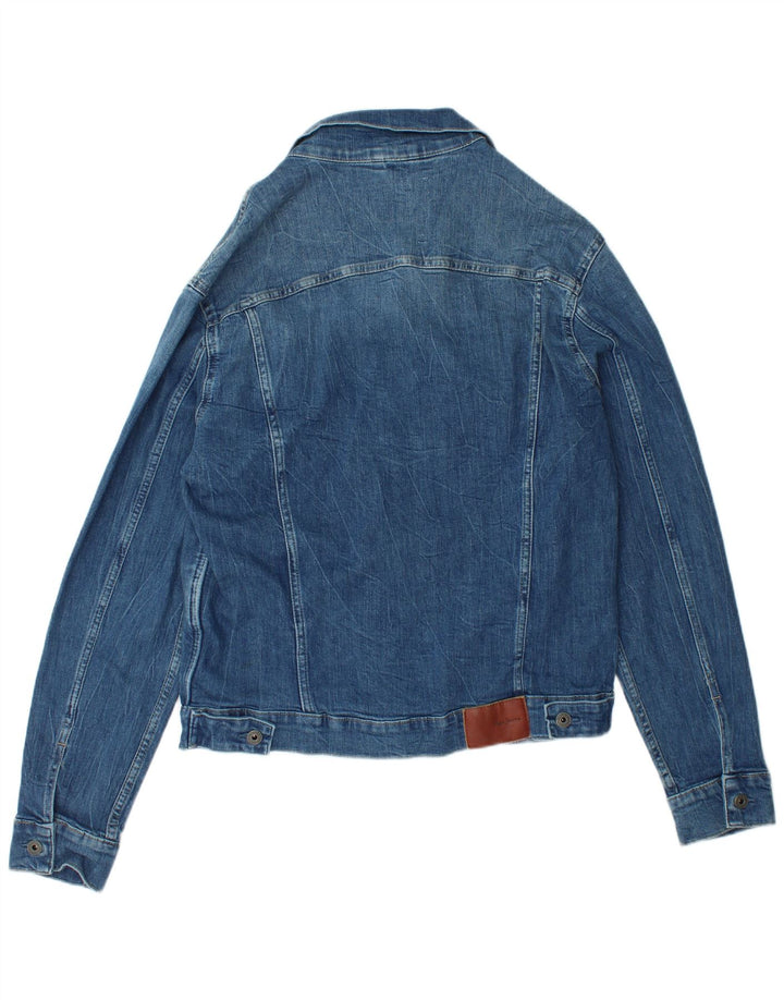PEPE Jeans Herren Jeansjacke UK 40 Große blaue Baumwolle