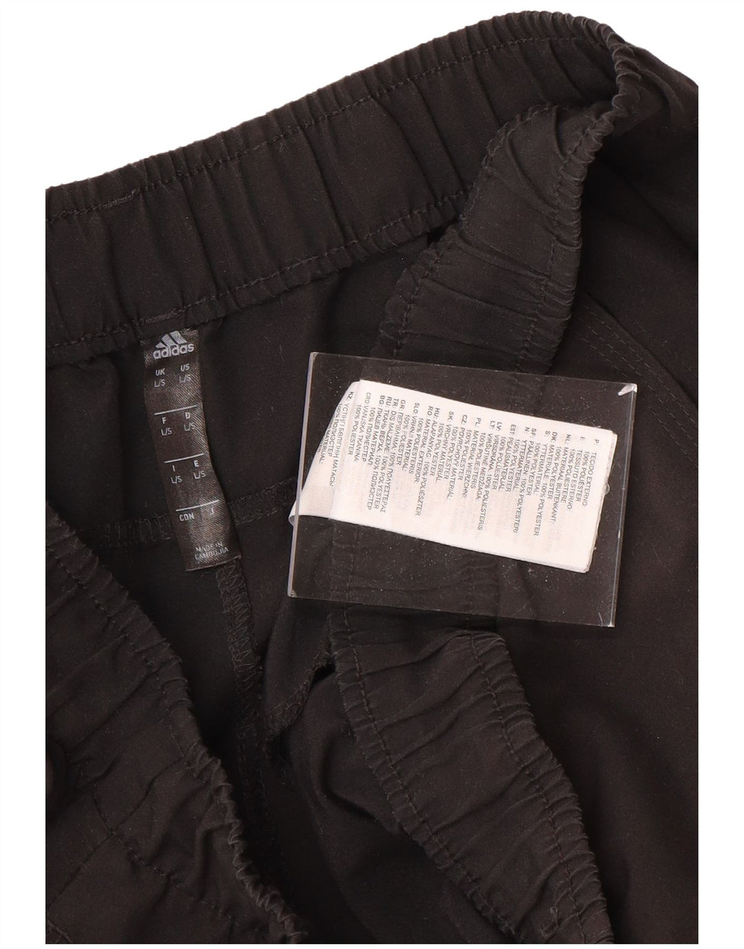 ADIDAS Herren-Trainingshose, Jogginghose, Größe L, Schwarz, Polyester