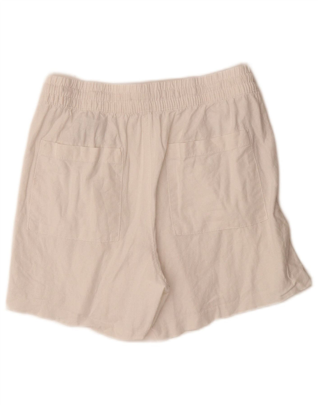 Marks & Spencer Damen Chinoshorts UK 10 Small W28 Weißes Leinen