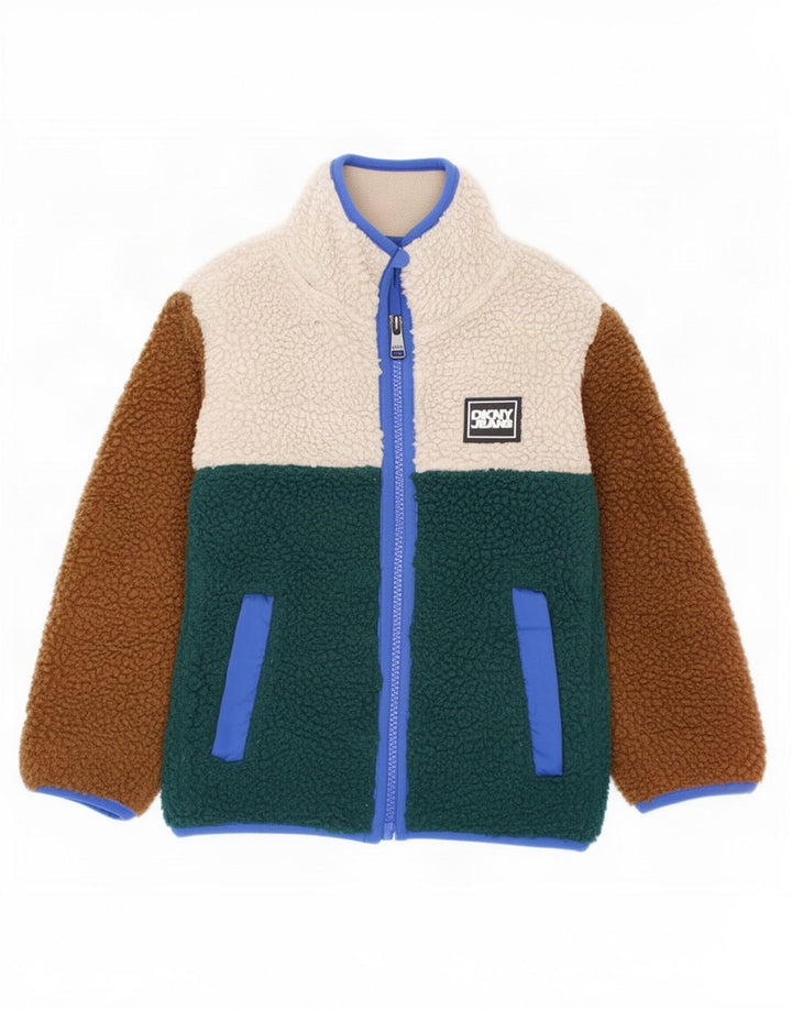 Dkny Fleecejacke für Jungen, 2–3 Jahre, mehrfarbig, Colourblock-Polyester
