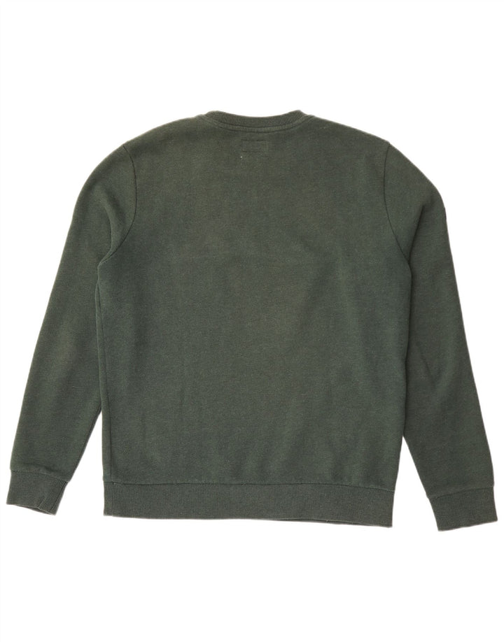 Superdry Herren Grafik-Sweatshirt-Pullover, große grüne Baumwolle