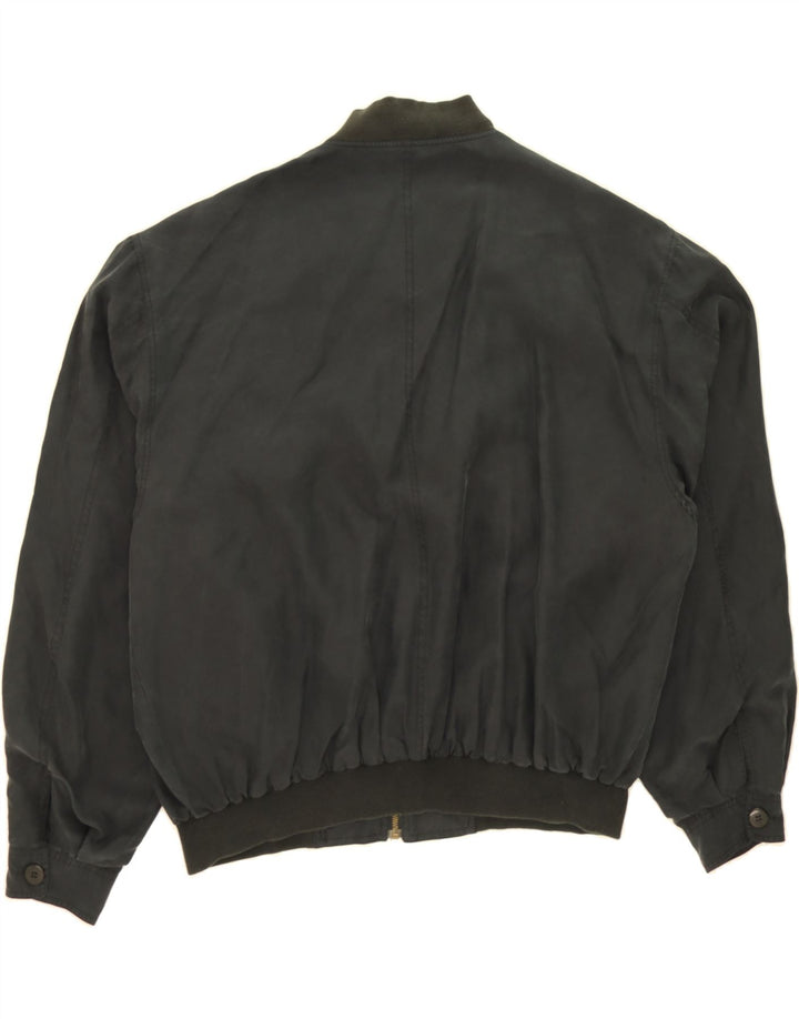 E.B. COMPANY Mens Bomber Jacket IT 52/54 XL Navy Blue Vintage E.B. Company and Second-Hand E.B. Company from Messina Hembry 