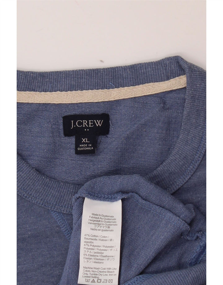 J. CREW Herren Sweatshirt Pullover XL Blau Baumwolle