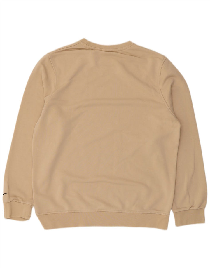 Nike Damen Sweatshirt Pullover UK 20 2XL Beige Baumwolle