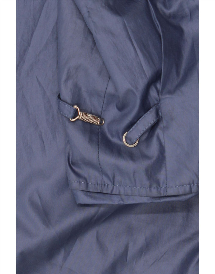 Claude Havrey Damen Übergroßer Mantel EU 41 Mittelblaues Polyester