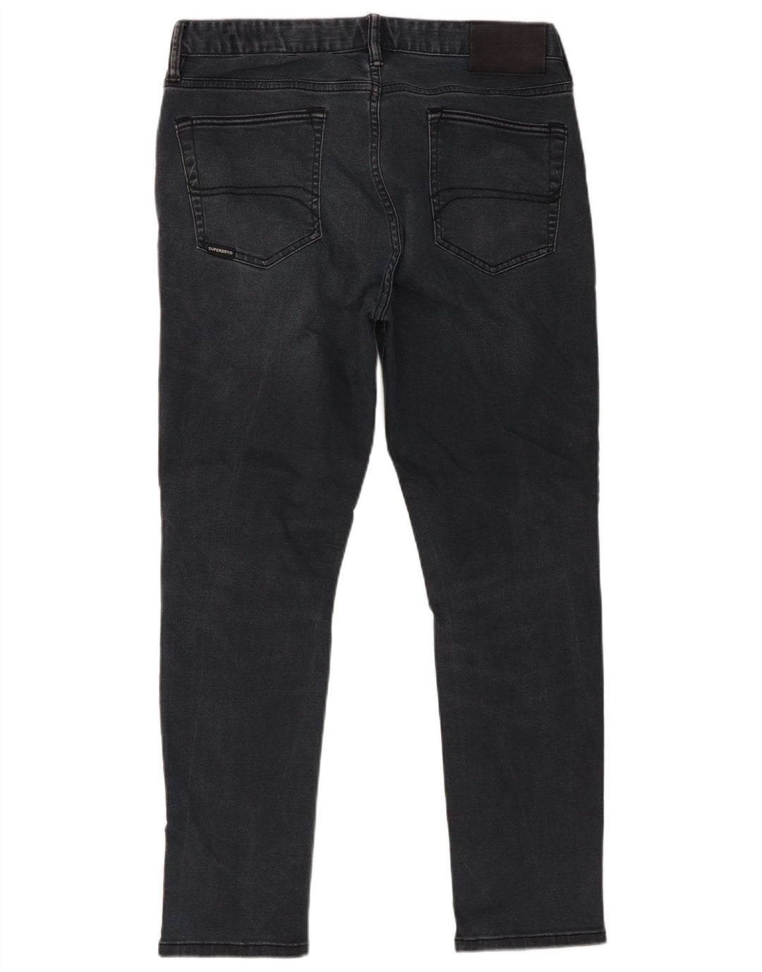 Superdry Herren Slim Jeans W34 L27 Schwarz Baumwolle
