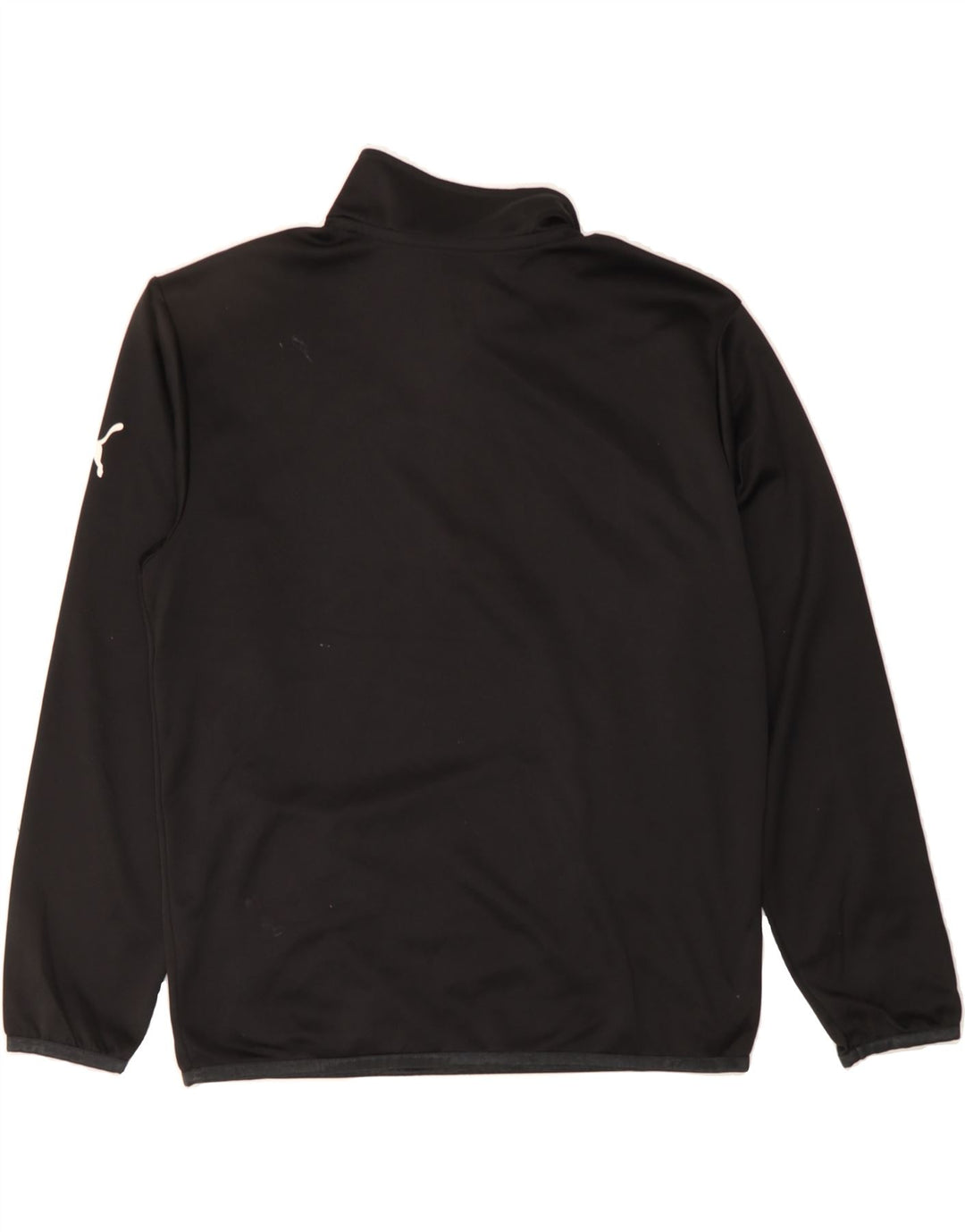 PUMA Mens Zip Neck Pullover Tracksuit Top Small Black Vintage Puma and Second-Hand Puma from Messina Hembry 