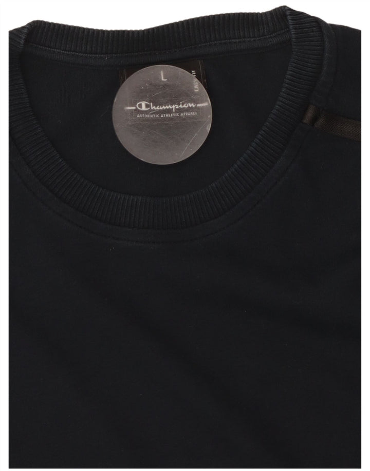 CHAMPION Easy Fit T-Shirt-Oberteil für Mädchen, 11–12 Jahre, Größe L, Marineblau