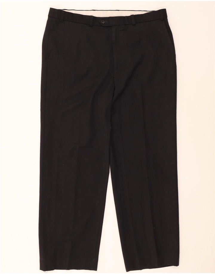 Gerade Herren-Chinohose von Marks & Spencer, W38, L29, Schwarz, Polyester