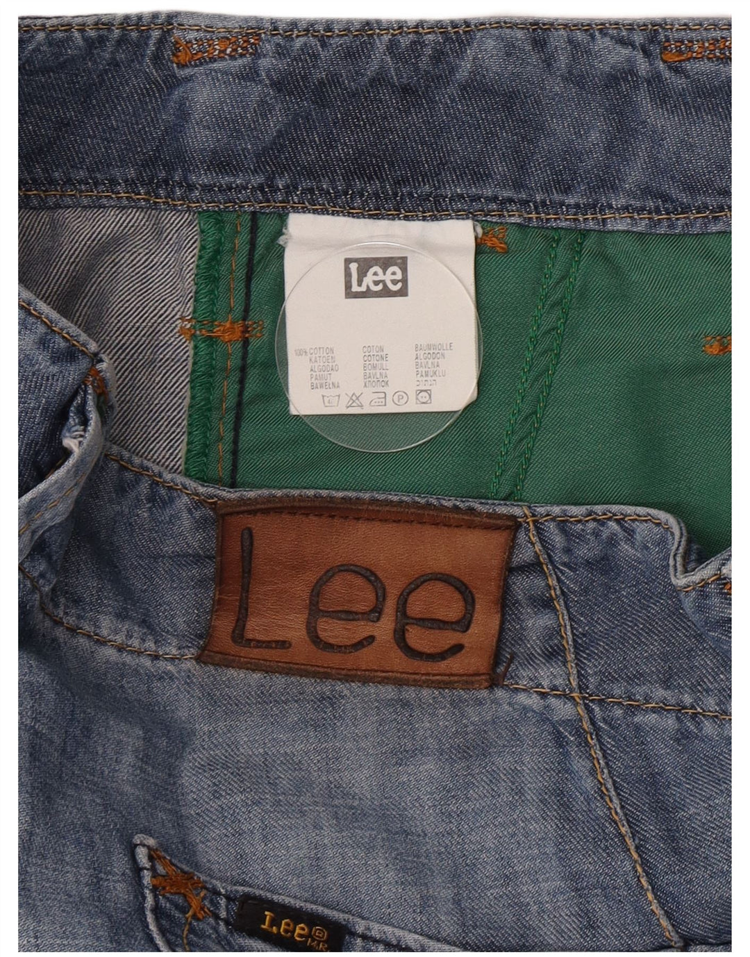 Lee Damen Key West Capri-Jeans W29 L21 Blaue Baumwolle