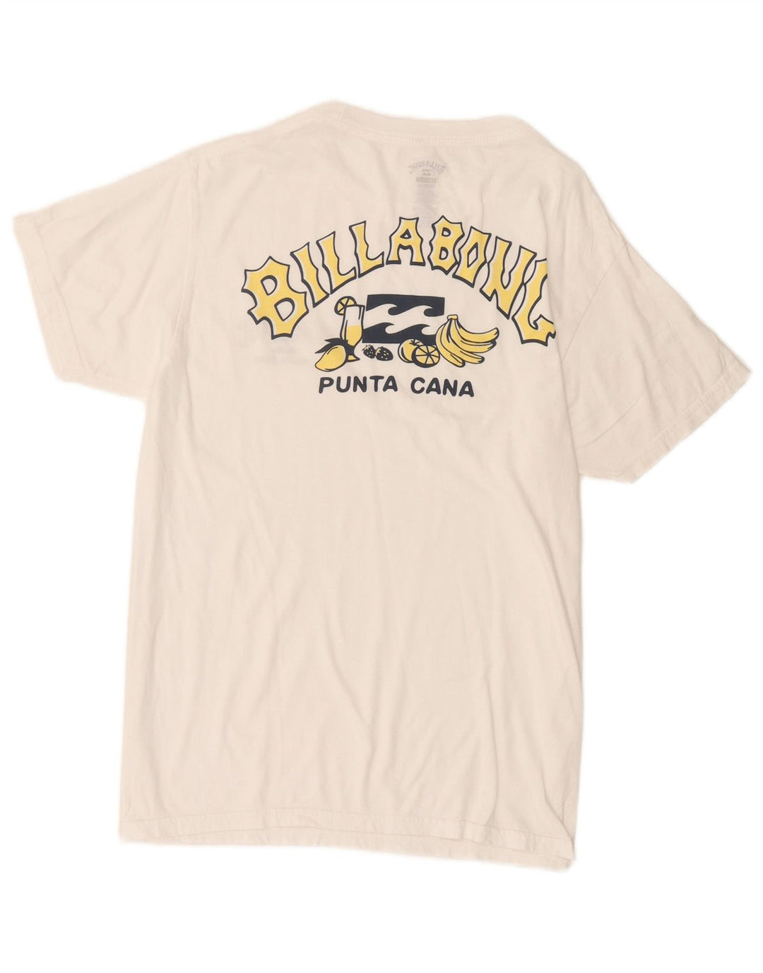 Billabong Herren Grafik-T-Shirt-Oberteil aus mittelweißer Baumwolle