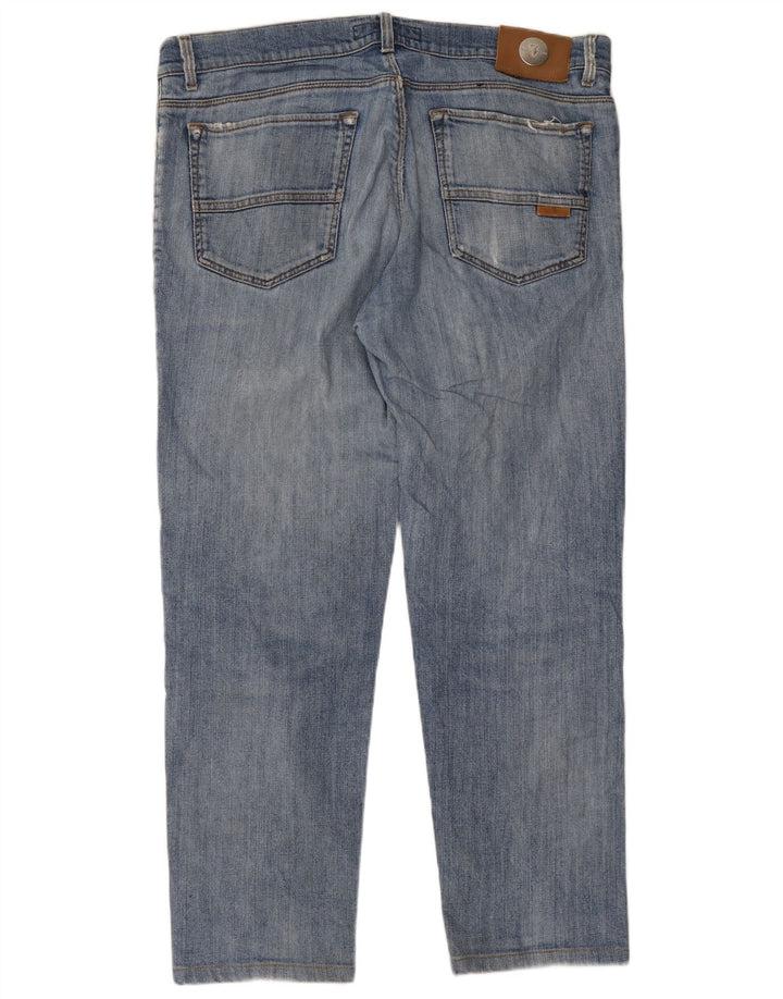 Trussardi Damen Straight Jeans W35 L27 Blau