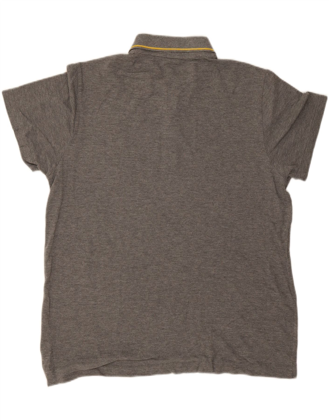 Puma Herren-Poloshirt, groß, grau gestreift, Baumwolle