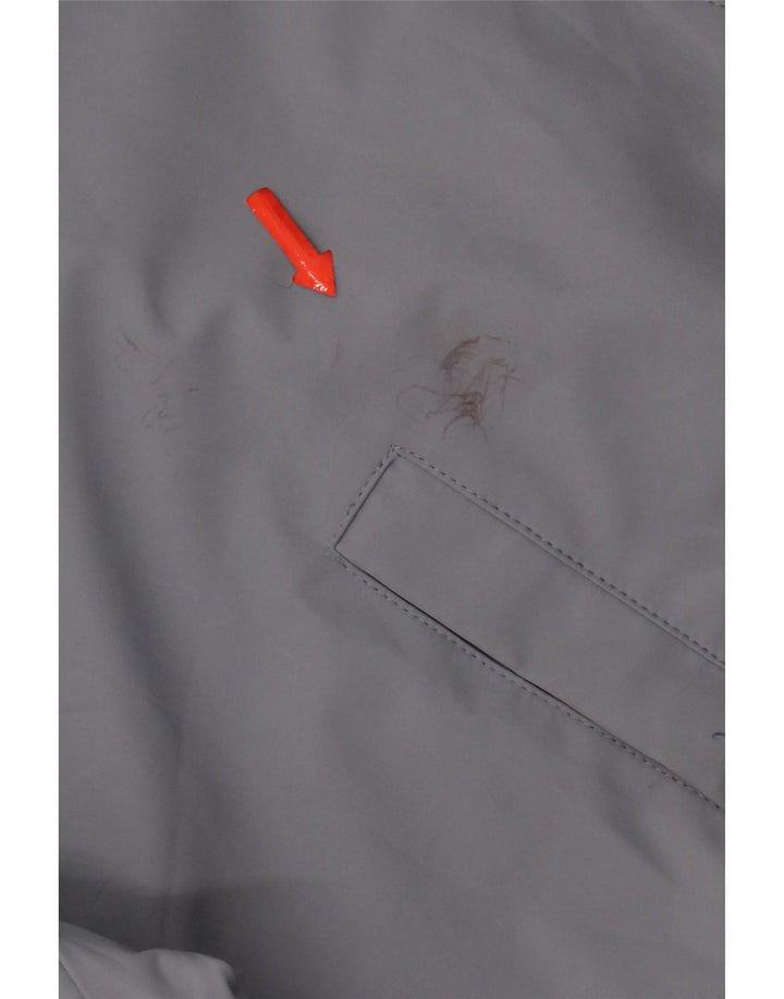 Zara Herren Bomberjacke UK 38 Mittelgraues Polyester