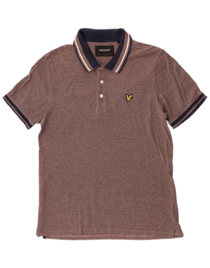 Lyle & Scott Herren-Poloshirt, große braune Baumwolle
