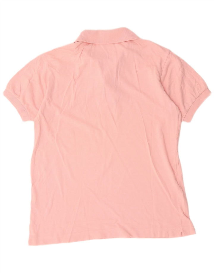 Lacoste Herren-Poloshirt, Größe 5, groß, rosa Baumwolle