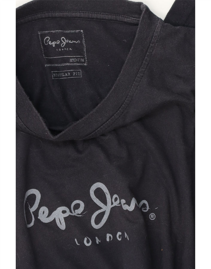 PEPE Jeans Herren-Oberteil mit normaler Passform, langärmlig, mittelmarineblau