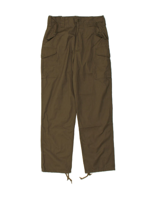 VINTAGE Mens Straight Cargo Trousers W30 L30  Khaki