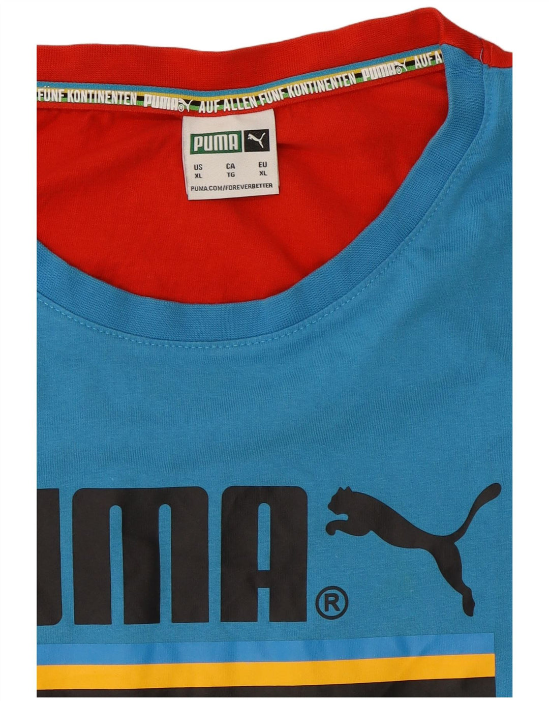 Puma Herren Grafik-T-Shirt-Oberteil XL, mehrfarbig, Farbblock