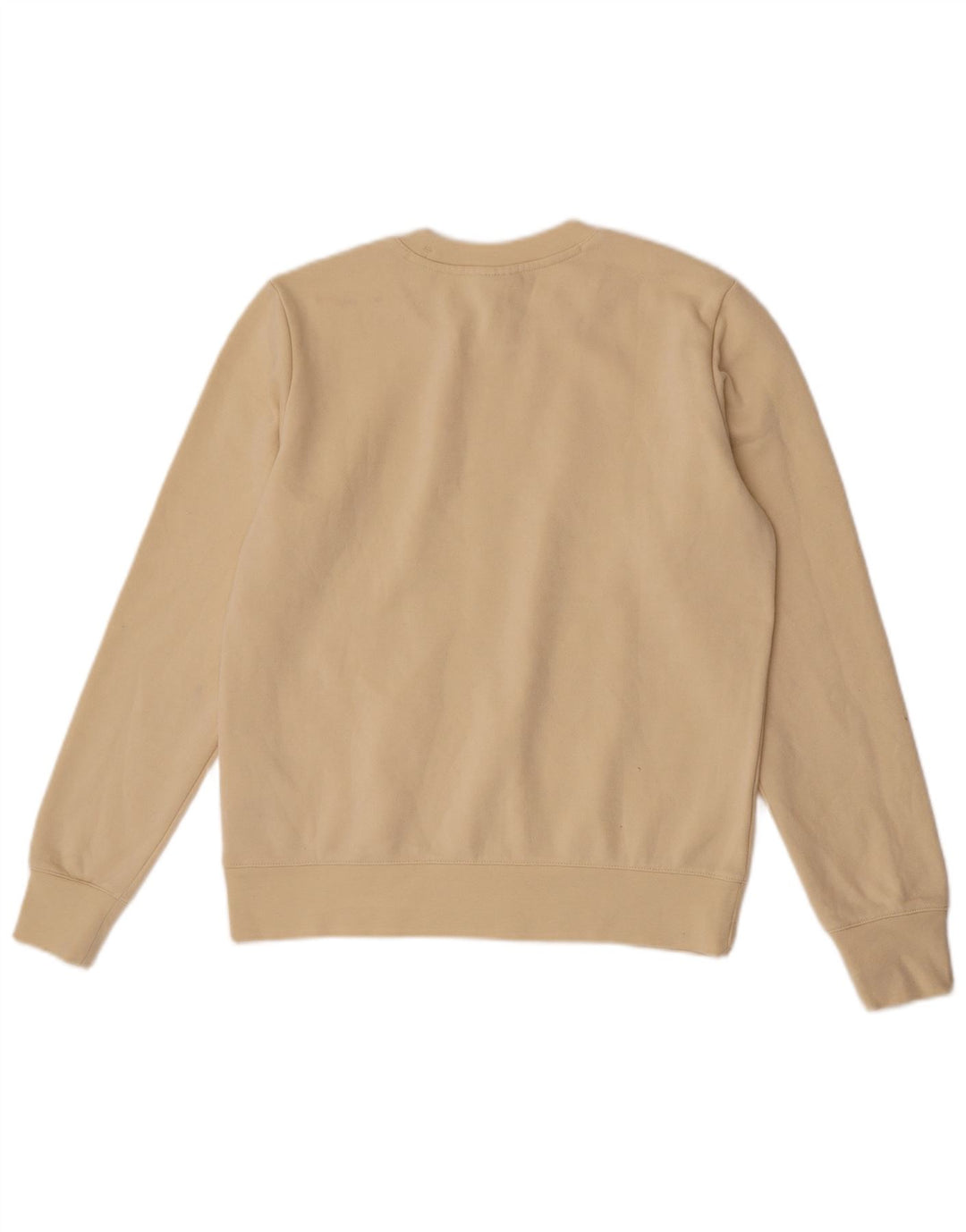 Champion Womens Graphic Sweatshirt Pullover UK 12 Mittelgelbe Baumwolle