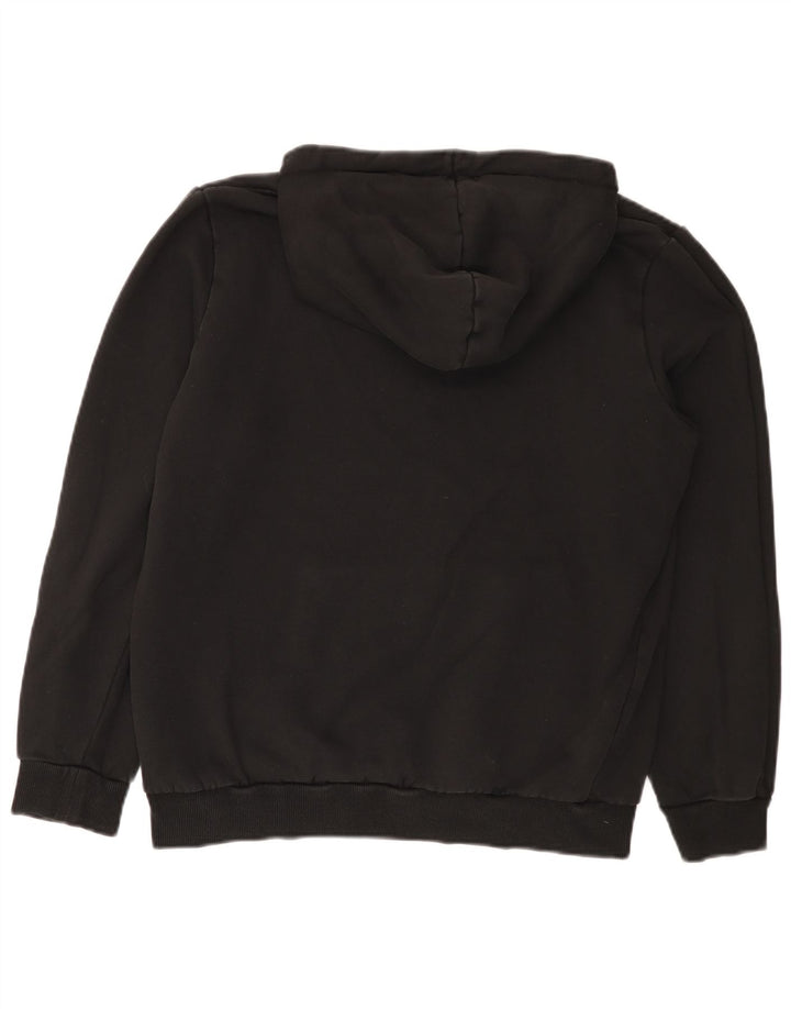 Puma Herren Grafik-Hoodie-Pullover aus mittelschwarzer Baumwolle