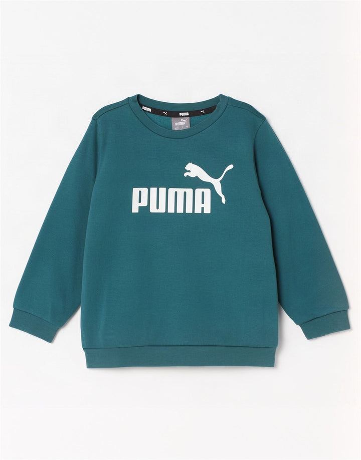 Puma Jungen Grafik-Sweatshirt-Pullover 2–3 Jahre, grüne Baumwolle