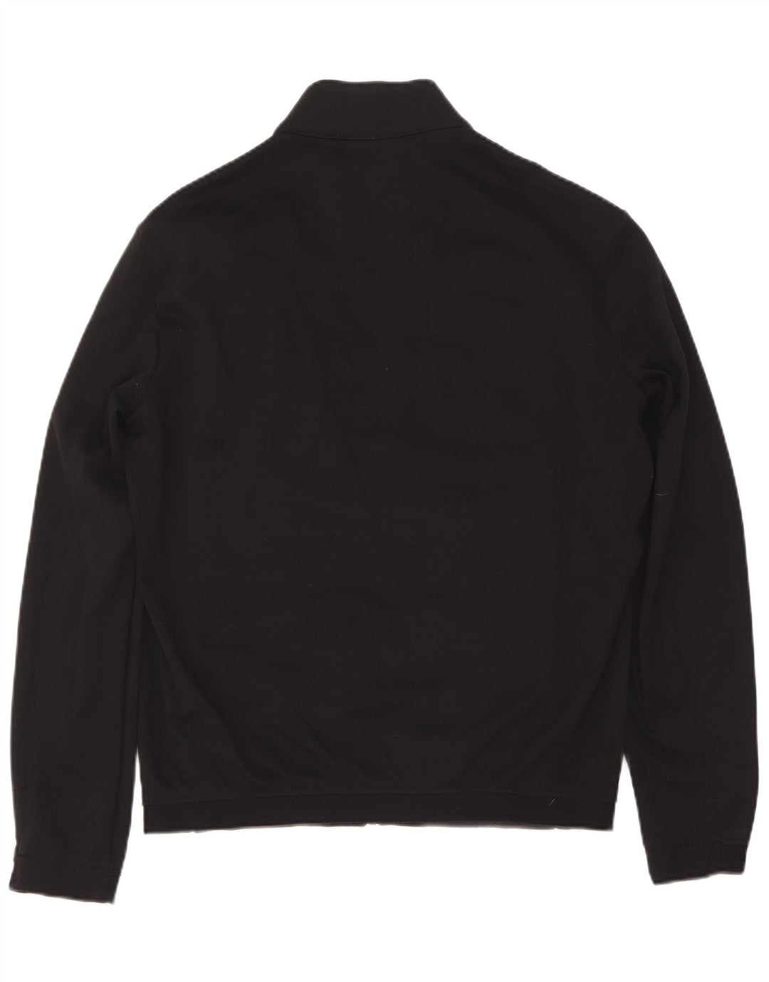 Zara Herren-Trainingsanzug-Top-Jacke aus mittelschwarzem Nylon