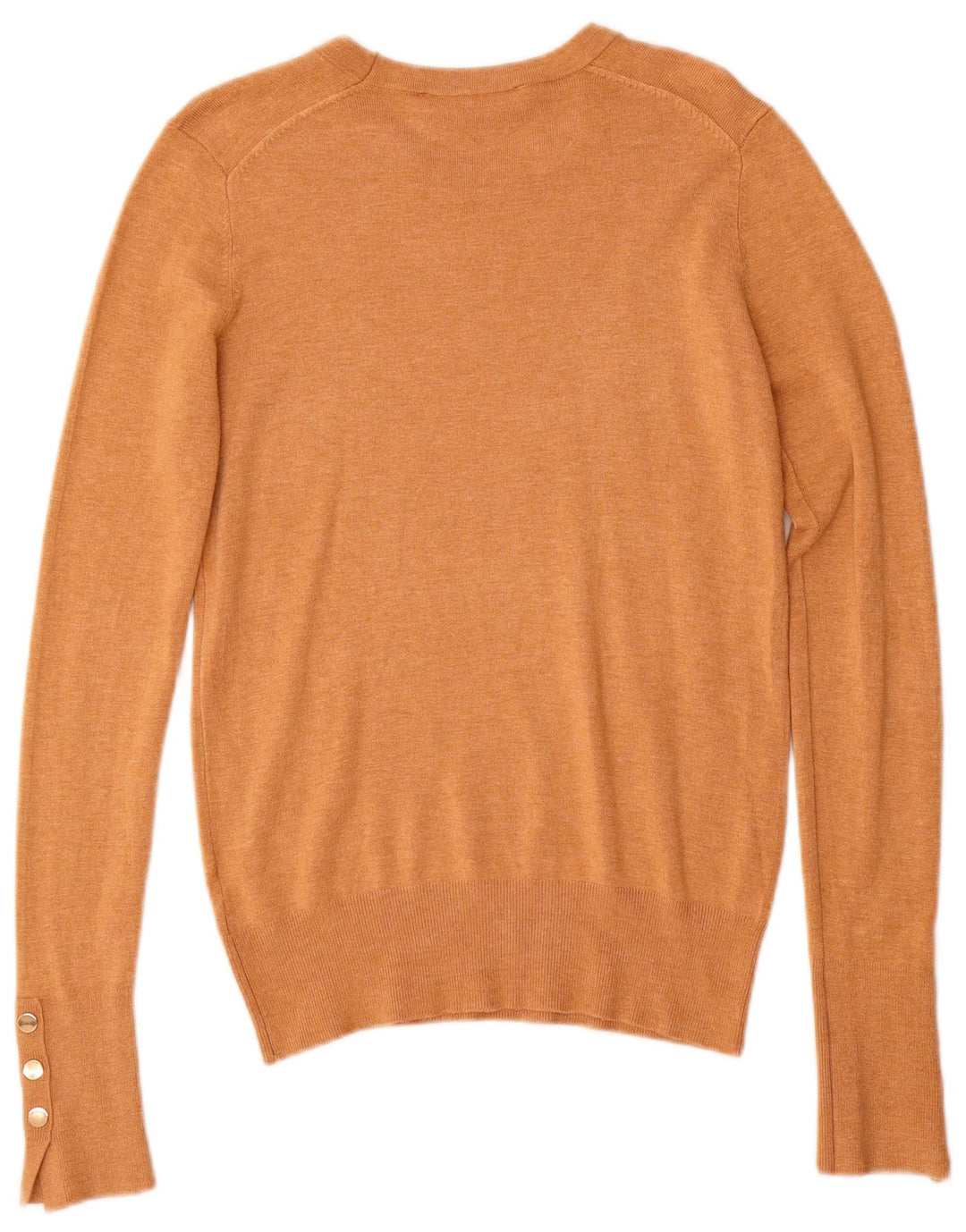 Zara Damen-Pullover mit U-Boot-Ausschnitt, Gr. 12, Mittelbeige