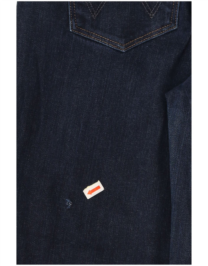 WRANGLER Damen Drew Slim Jeans W28 L27 Marineblau