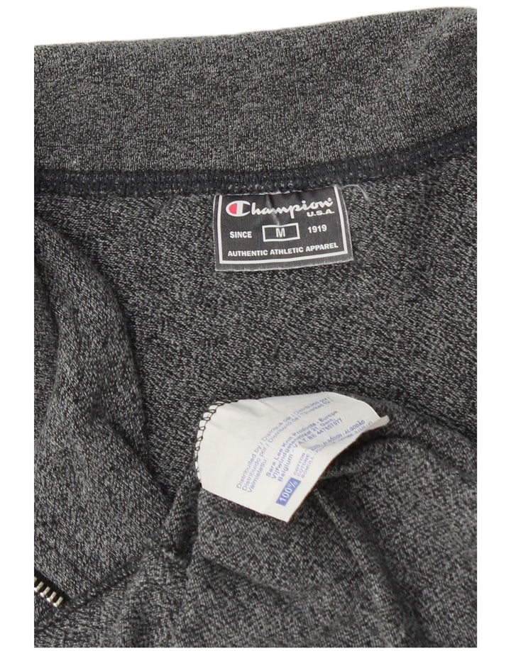 Champion Damen-Trainingsanzug-Top-Jacke, UK 14, mittelgrau gefleckte Baumwolle
