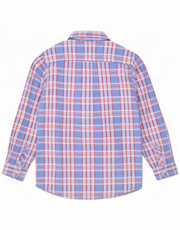 Tommy Hilfiger Hemd für Jungen, 6–7 Jahre, blau kariert, Baumwolle