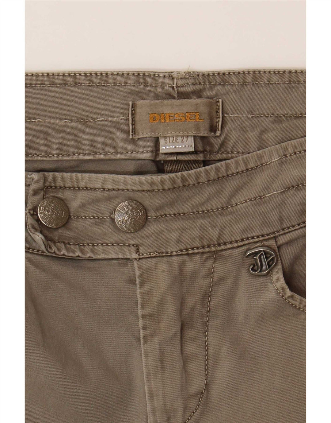 Diesel Damen Slim Freizeithose W27 L30 Grau