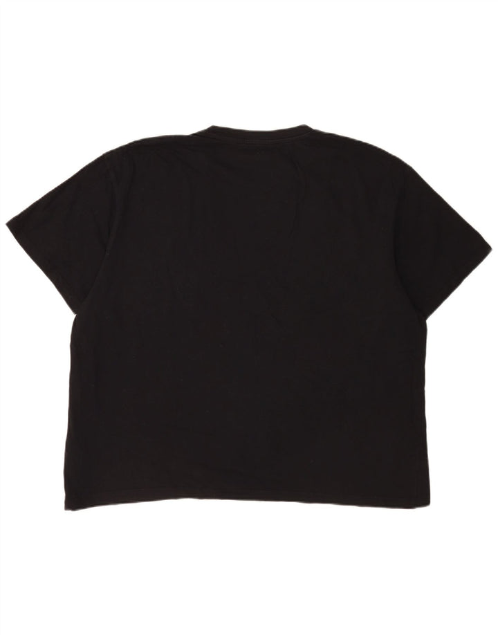 Wrangler Herren T-Shirt Top Large Schwarz Baumwolle
