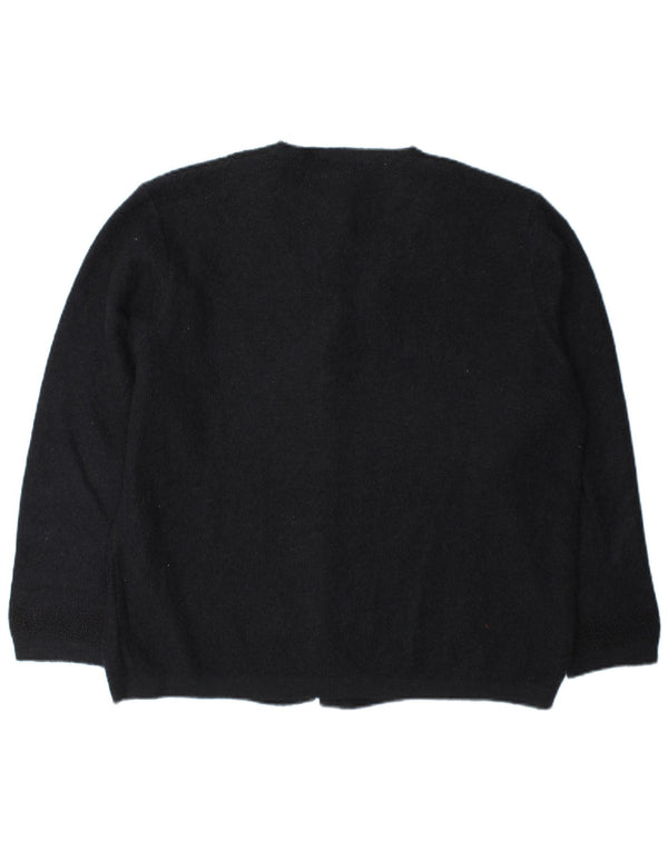 Mimi Damen Strickjacke UK 16 Large Marineblau Mohair