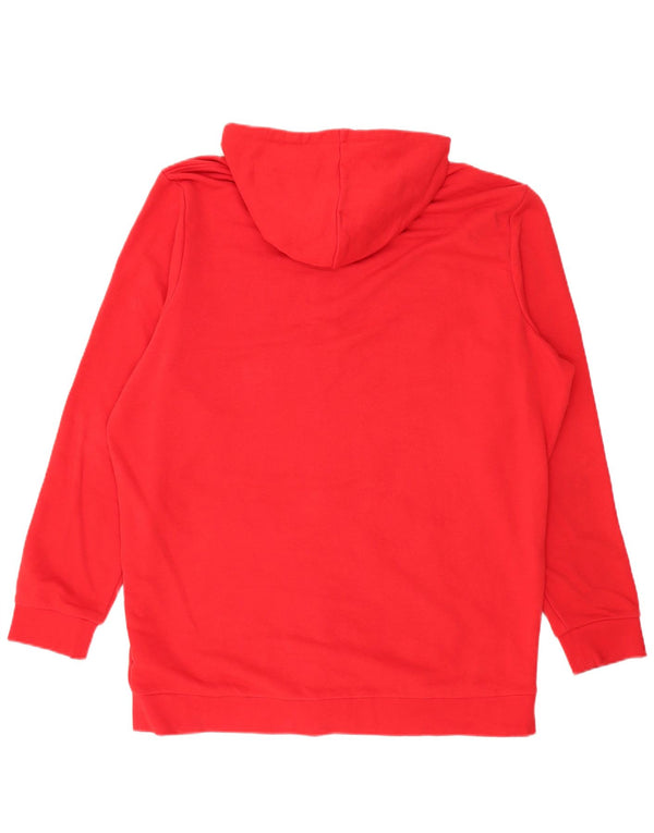 Jako Herren-Kapuzenpullover mit Reißverschluss, 3XL, rote Baumwolle