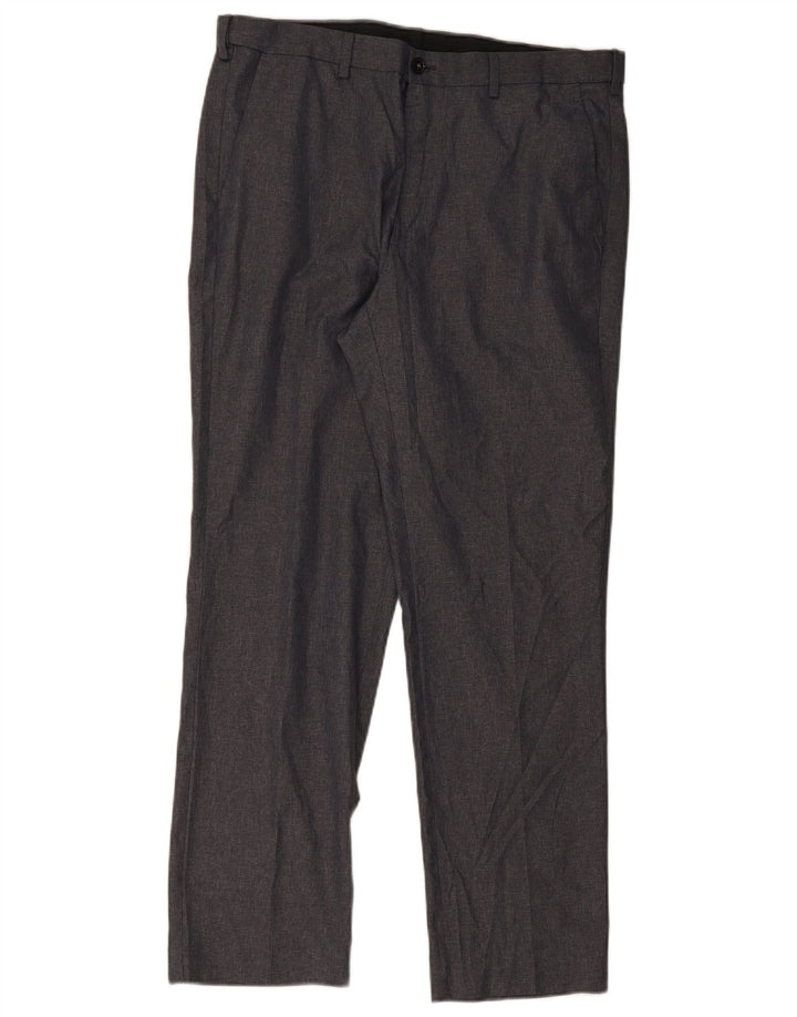Gerade Herren-Chinohose von Marks & Spencer, W36, L30, grau, Polyester