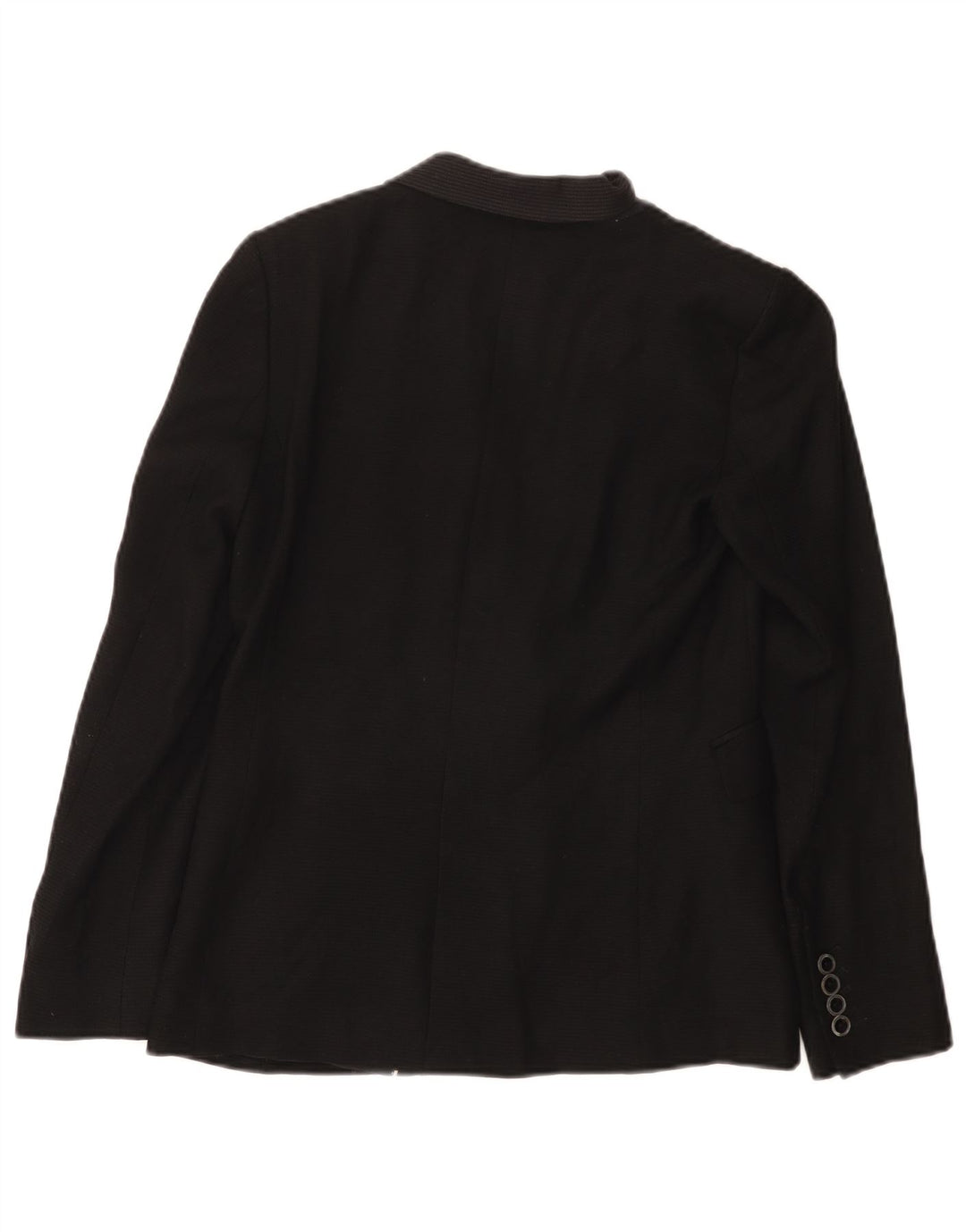 MASSIMO DUTTI Damen 1-Knopf-Blazerjacke EU 36 XS Schwarze Wolle