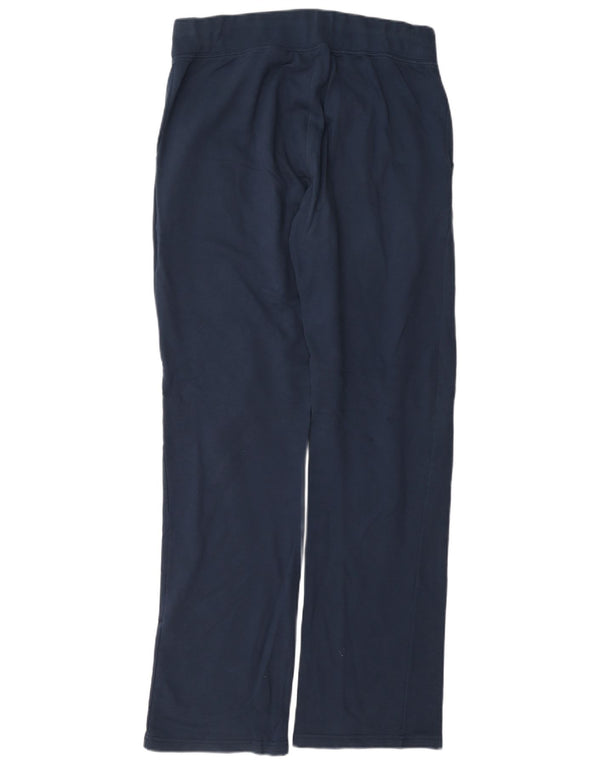 Reebok Womens Tracksuit Trousers UK 14 Large Navy Blue Cotton