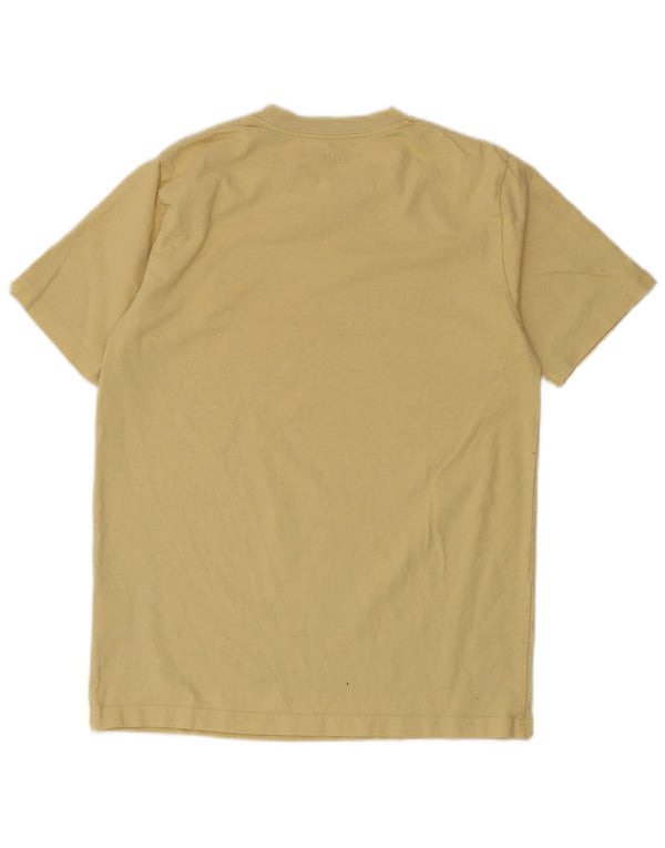Carhartt Herren T-Shirt Top Small Gelb Baumwolle