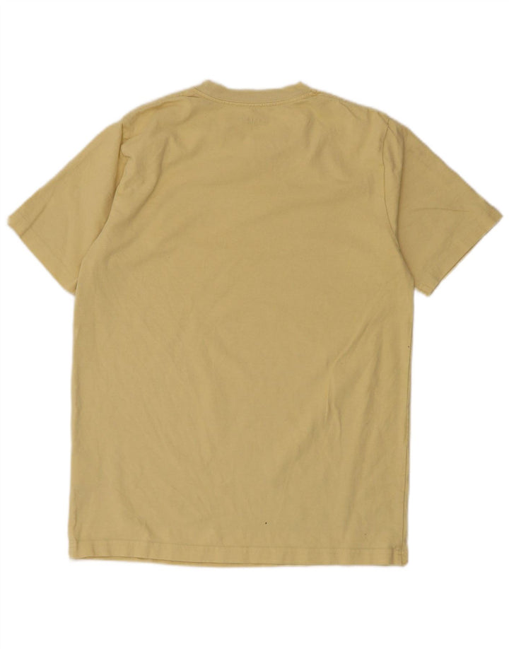 Carhartt Herren T-Shirt Top Small Gelb Baumwolle