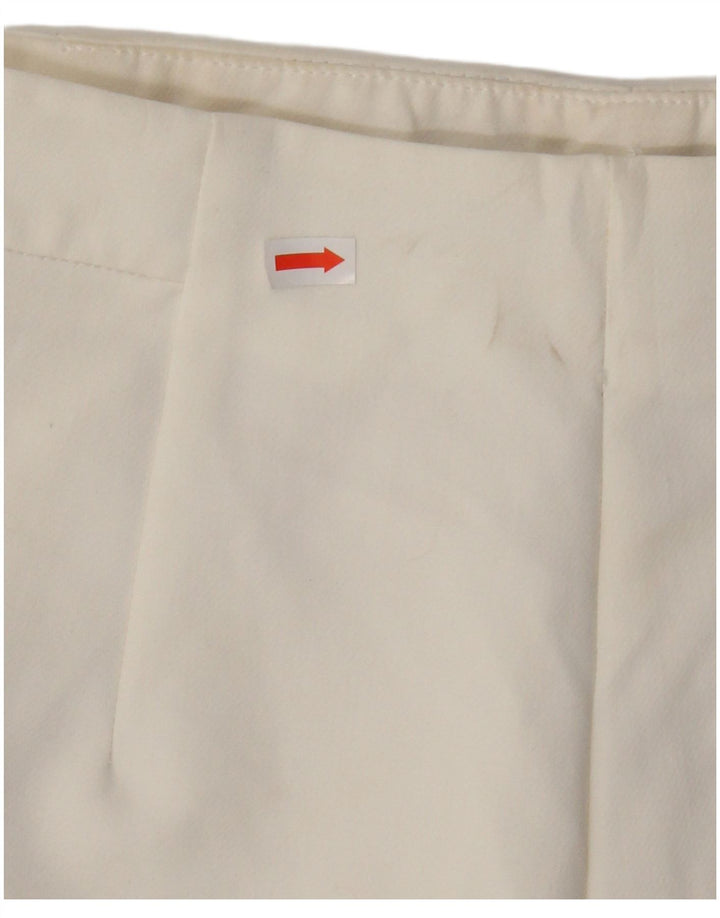 ZARA Damen-Freizeitshorts mit hoher Taille, Größe S, W26, Weiß