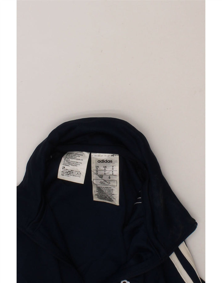 ADIDAS Mens Aeroready Zip Neck Pullover Tracksuit Top Small Navy Blue Vintage Adidas and Second-Hand Adidas from Messina Hembry 