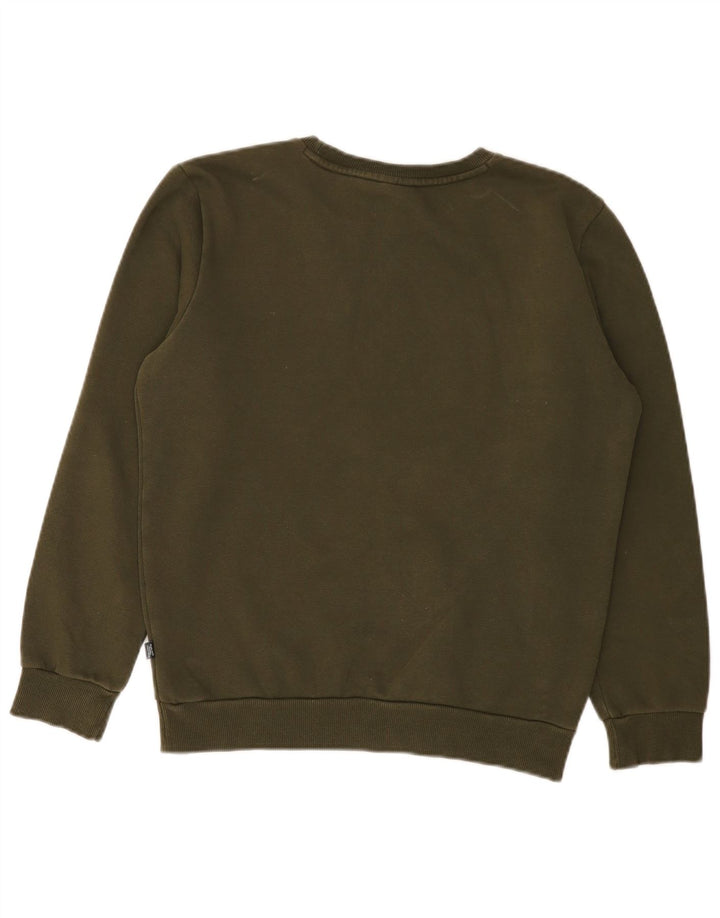 Puma Herren Grafik Sweatshirt Pullover XS Khaki Baumwolle